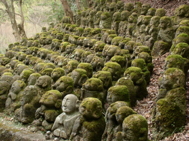 Troupe d'arhats, temple Otagi Nenbutsuji
